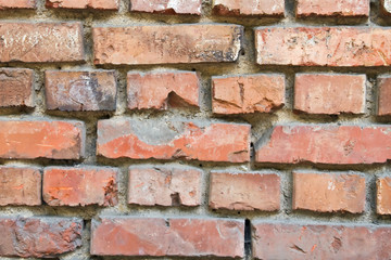 Red brick background