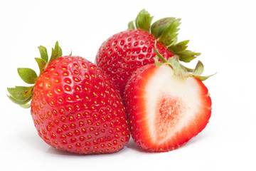 close up shot of tasty strawberries
