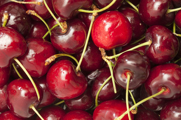 tasty cherries background