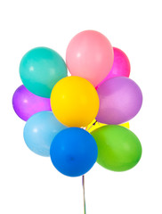 Balloons on white