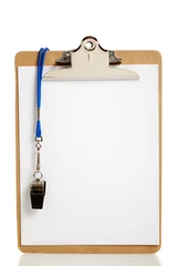  Blank Clipboard and Coaches whistle © Michael Flippo
