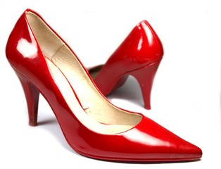 Red woman dancing shoes