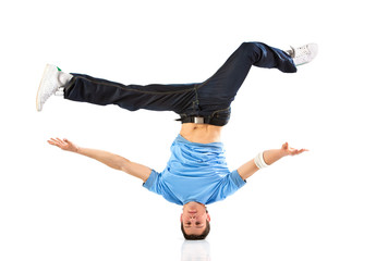 Young man modern dance
