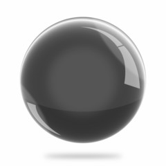 Blank Black Sphere Float