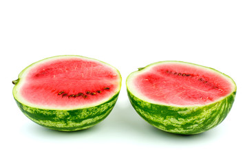 Watermelon sliced on half