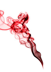 abstract smoke isolated on white