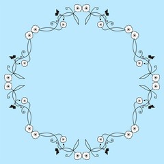 Floral frame