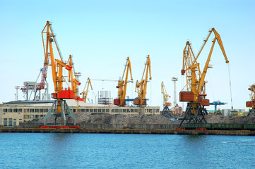 Obraz premium Port towarowy