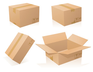 Cardboards boxes