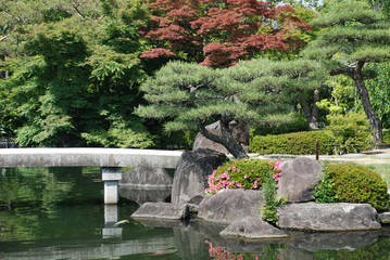 Naklejka premium Bridge at Koko-En Gardens