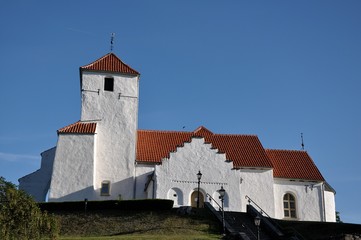 Fototapeta na wymiar Vitaby kyrka - Kirche in Vitaby