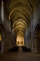 Fototapeta na wymiar interior of Monastery of Veruela, Aragon, Spain