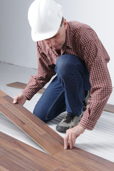 Laminate flooring installation