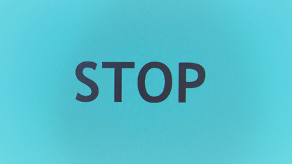 abstract STOP Sign