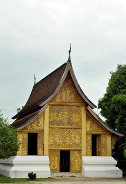 old temple in luang prabang,laos