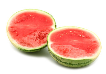 slice watermelon on white background