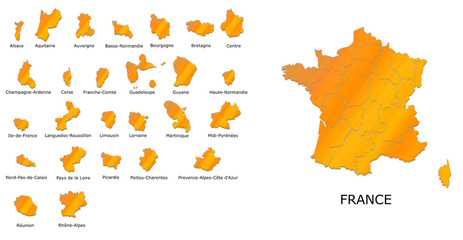 Carte Régions de France