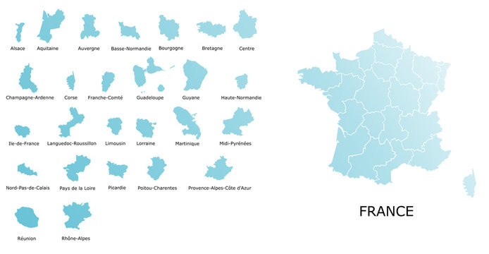 Carte Régions de France