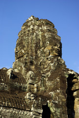 Une tour du temple Bayon à Angkor