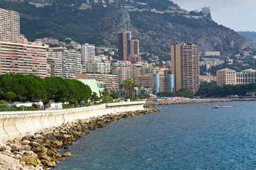 Küste und Strand von Monaco