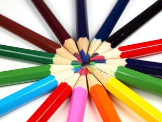 Fototapeta premium Colored crayons