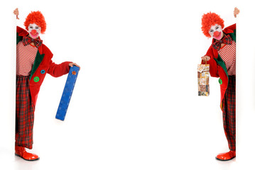 Female holiday clown