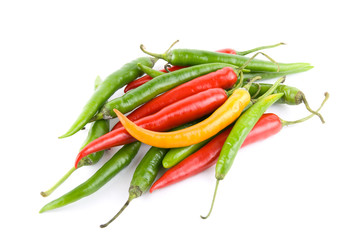 colored chili peppers