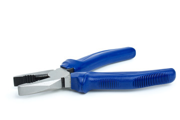 Opened pliers close-up