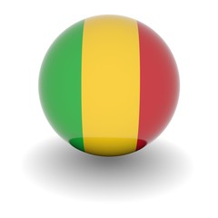 Fototapeta premium High resolution ball with flag of Mali