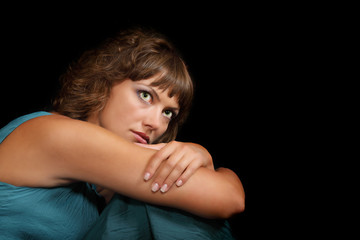 Fototapeta premium Portait of a beautiful woman