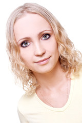 Naklejka premium beautiful woman face