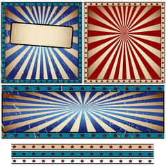 Vector rays banner