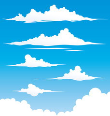Fototapeta na wymiar Cloud Set