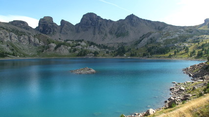 Fototapeta na wymiar Lac d'Allos - Mercantour