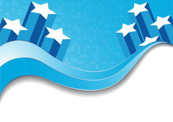 Vector abstract blue background; clip-art