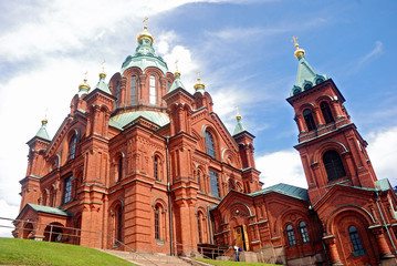 Fototapeta na wymiar Katedra Uspienski, Helsinki, Finlandia