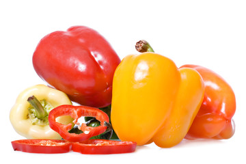 Healthy Eating, isolated on white background.