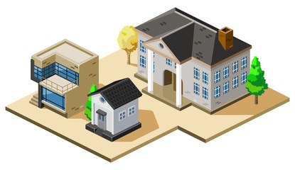 House Isometric Vector