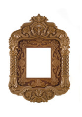 Wooden carved Frame for picture useful as icon case