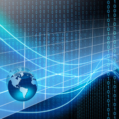 Technology binary background