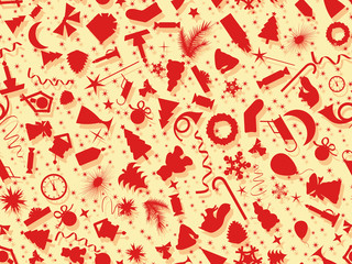 vector seamless set christmas symbol