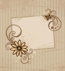 Card with flower