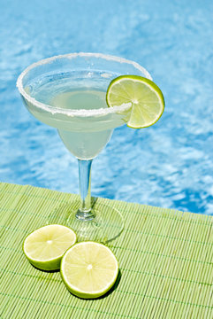 Margarita Cocktail By The Pool