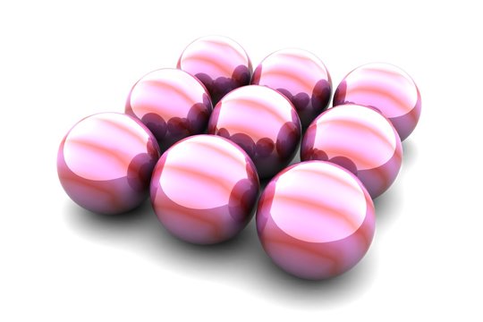 array balls pink