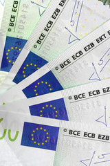 heap of euro close up