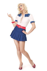 Lovely woman retro portrait ....