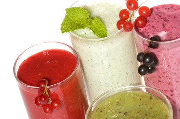 Fresh cocktails with berries