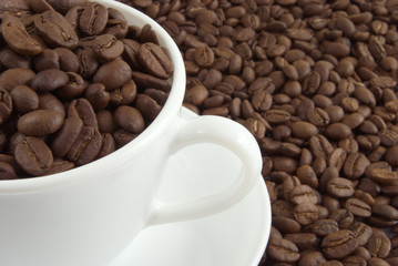 Cup of coffee and seed
