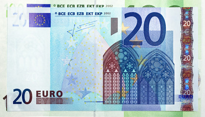 heap of euro close up