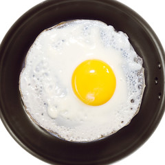 Fried egg in a frying pan